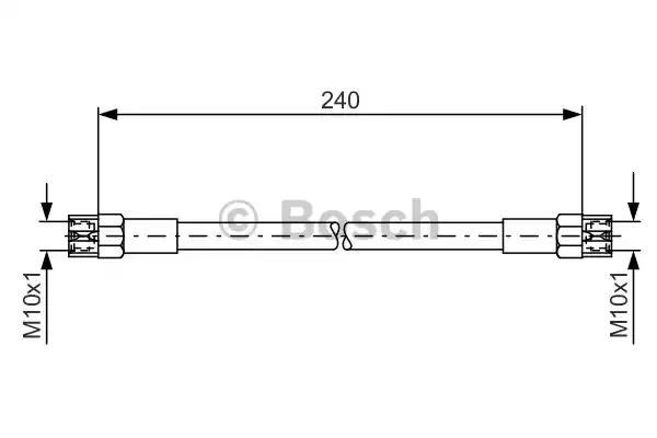 Гибкая тормозная трубка задняя 1987476224 BOSCH