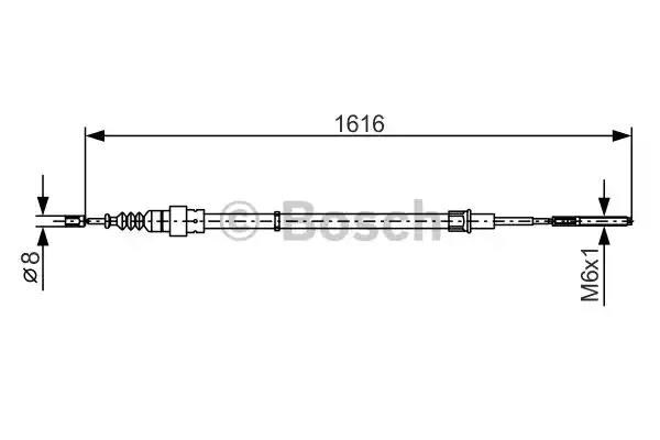 Тормоз стояночный 1987477393 BOSCH