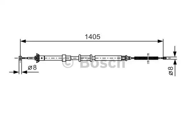 Трос ручного тормоза 1987477927 BOSCH