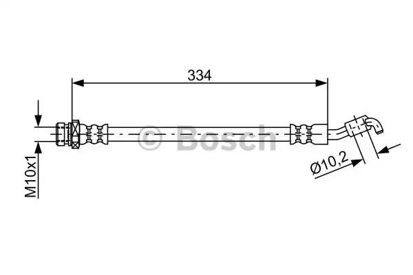 Шланг тормозной задний правый 1987481892 BOSCH