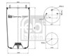 Пневмоподушка/пневморессора моста 20881 FEBI