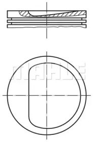 Поршень в сборе 2097300 MAHLE