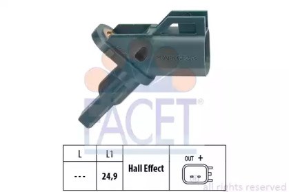 Датчик ABS передний 210002 FACET