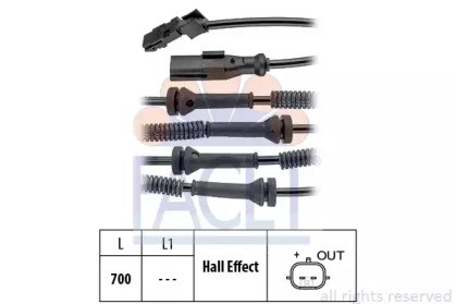 Датчик ABS передний 210146 FACET