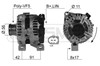 Генератор автомобиля 210440 ERA