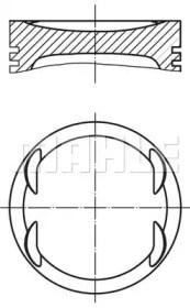 Поршень в сборе 2136800 MAHLE
