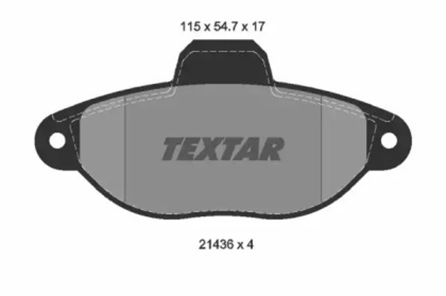 Передние тормозные колодки 2143602 TEXTAR