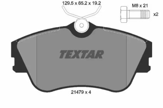 Колодки тормозные 2147902 TEXTAR