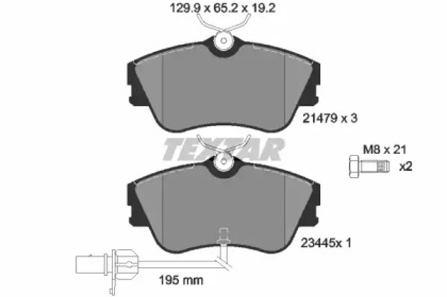 Тормозные колодки 2147903 TEXTAR