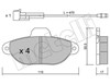 Колодки 2201590 METELLI