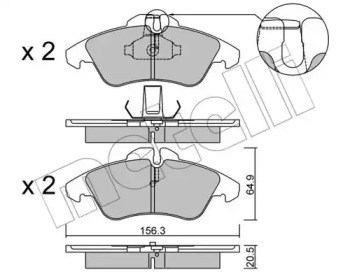 Колодки 2202560 METELLI