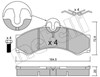 Передние тормозные колодки 2202620 METELLI