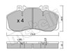 Колодки на тормоз задний дисковый 2202670 METELLI