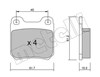 Задние дисковые колодки 2202750 METELLI