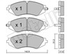 Колодки тормозные 2202940 METELLI