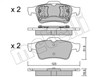 Колодки дисковые  2203370 METELLI