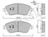 Колодки тормозные дисковые комплект 2203400 METELLI