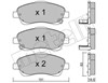 Колодки тормозные передние дисковые 2204500 METELLI