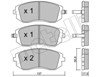 Тормозные колодки 2205000 METELLI