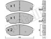 Колодки передние 2205150 METELLI