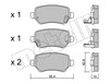 Колодки на тормоз задний дисковый 2205420 METELLI