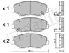 Колодки тормозные дисковые комплект 2206060 METELLI