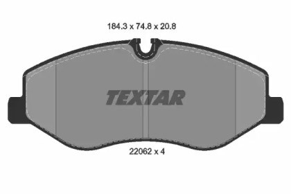 TEXTAR 2206201 Колодки тормозные передние дисковые в наличии Львов