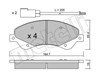 Передние тормозные колодки 2206790 METELLI