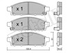 Передние тормозные колодки 2207910 METELLI