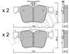 Колодки дисковые  2209810 METELLI