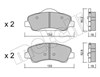 Колодки тормозные передние дисковые 2209820 METELLI