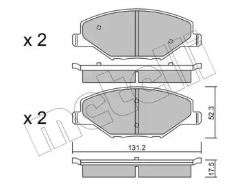 Колодки тормозные 2210060 METELLI