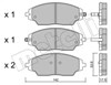 Передние тормозные колодки 2210080 METELLI
