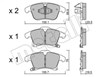 Тормозные колодки 2210390 METELLI