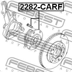 Маточина колеса передня 2282CARF Febest