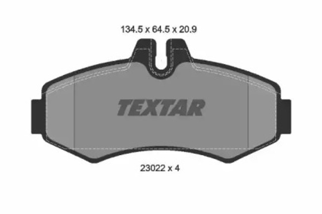 TEXTAR 2302201 Колодки тормозные передние дисковые в наличии Павлоград