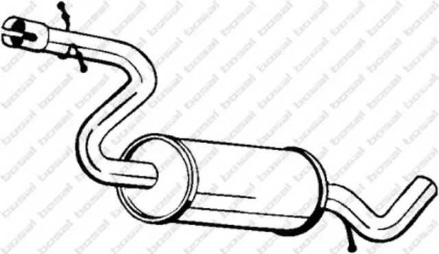 Глушитель  233811 BOSAL