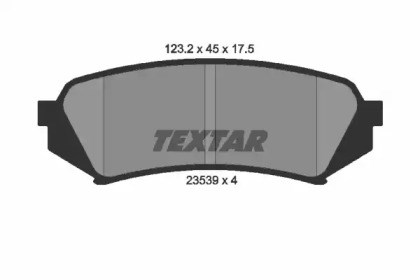 2353902 TEXTAR Задние тормозные колодки купить в Винница