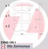 Задние фрикционные накладки 235431551 ZIMMERMANN
