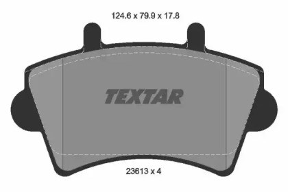 TEXTAR 2361301 Колодки тормозные передние дисковые в наличии Черкассы