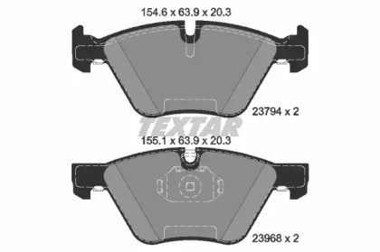 Колодки передние 2379401 TEXTAR