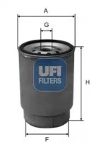 Фильтр тонкой очистки топлива 2403501 UFI
