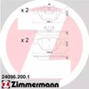 Колодки тормозные передние дисковые 240962001 ZIMMERMANN