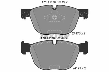 Тормозные колодки 2417001 TEXTAR