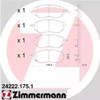 Колодки тормозные передние дисковые 242221751 ZIMMERMANN