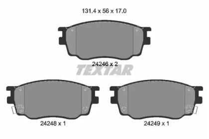 Колодки 2424601 TEXTAR