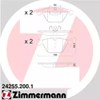 Тормозные колодки 242552001 ZIMMERMANN