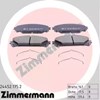 Передние тормозные колодки 244521752 ZIMMERMANN