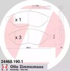 Передние стоп-колодки 244681901 ZIMMERMANN