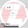 Передние тормозные колодки 244841902 ZIMMERMANN